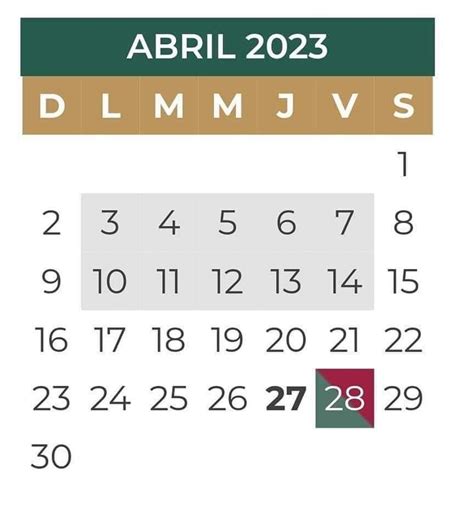 semana santa 2023 fechas mexico