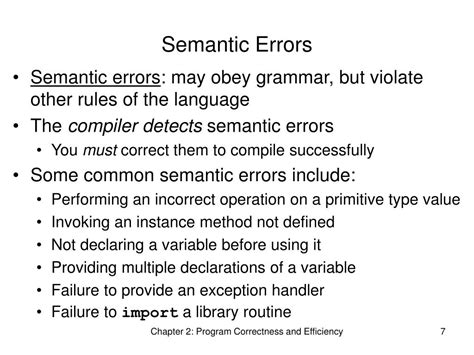 semantic error programming definition