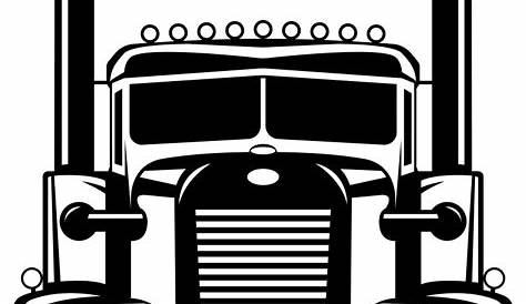 Semi Truck Vector Logo - Firecollies