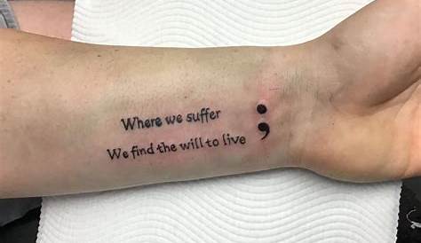 Semicolon Tattoo Artinya Masculine Men Wiki