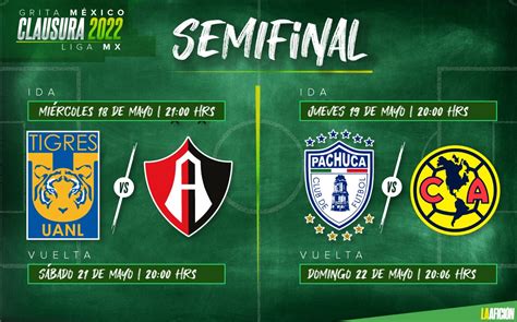 semifinales liga mx 2022 horarios y can