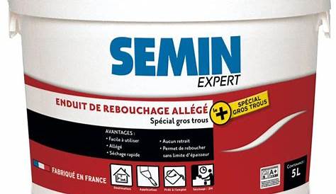 Semin enduit de rebouchage & de lissage 4kg Hubo