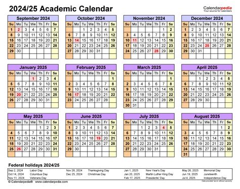 Semo Academic Calendar 2024-2025