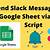 send slack messages to google sheets