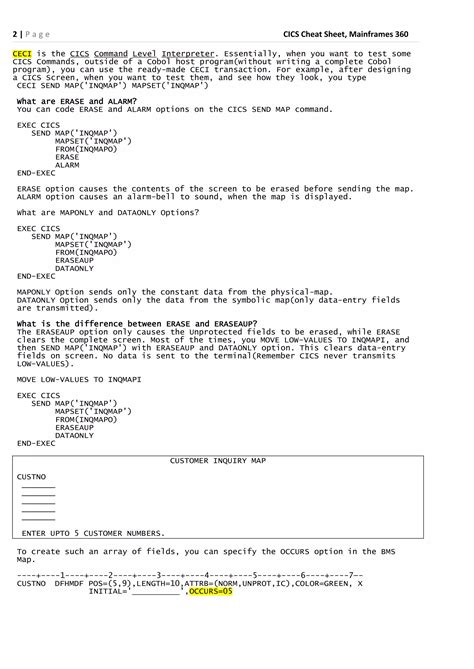 Send Control In Cics