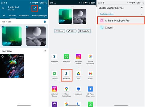 send file from mac to android via bluetooth
