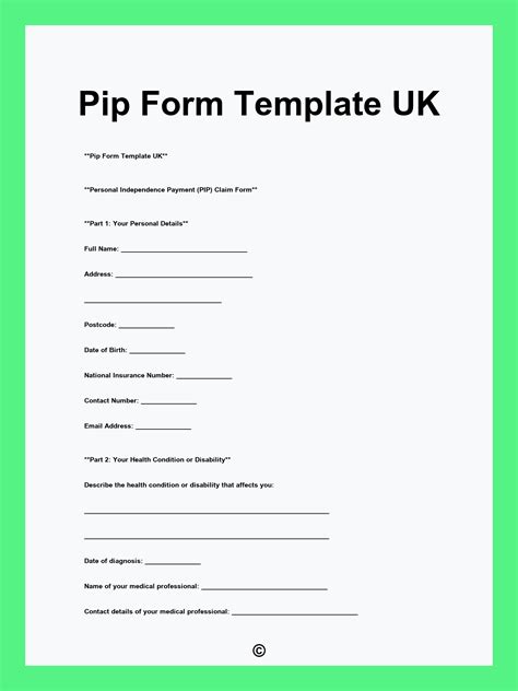 send me a pip form