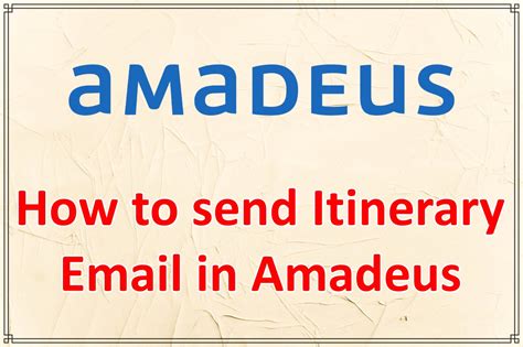 send ticket to email amadeus