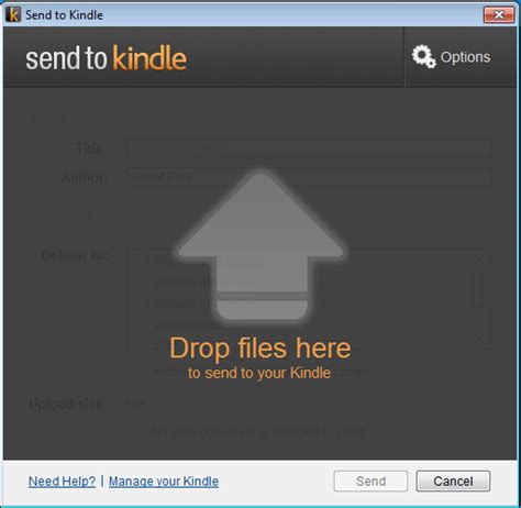 send to kindle app for pc download