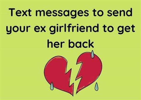 sending a text to an ex girlfriend