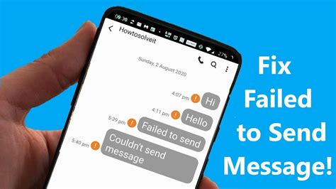 sending message failed