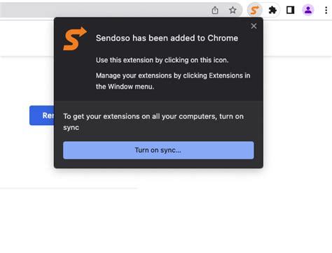 sendoso chrome extension