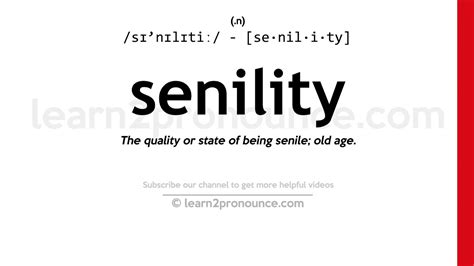 senility meaning in malayalam