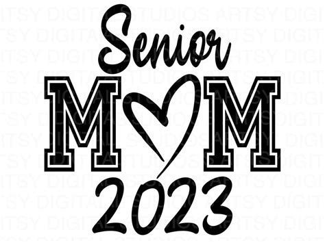 Proud Mom Of A Senior 2023 SVG, Senior 2023 SVG, Senior Mom SVG