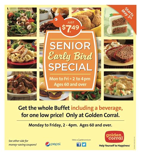 senior discount at Golden Corral