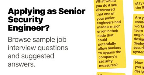 senior security engineer interview questions