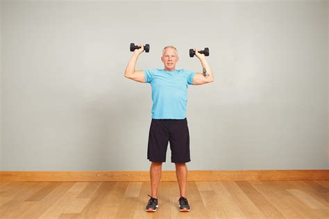 Senior Upper Body Strength Exercise With Weights