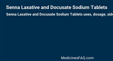 senna docusate sodium side effects