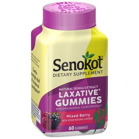 senokot dietary supplement laxative gummies