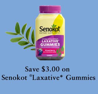 senokot laxative gummies coupon