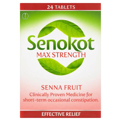 senokot max strength dosage