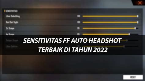 √ Sensitivitas FF Auto Headshot 2023 Update [Semua HP] Teknolalat