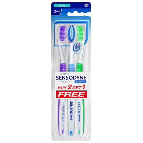 sensodyne toothbrush sensitive 2+1free