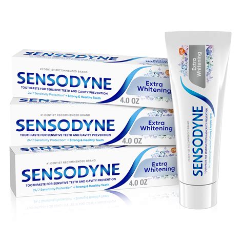 sensodyne toothpaste extra whitening logo