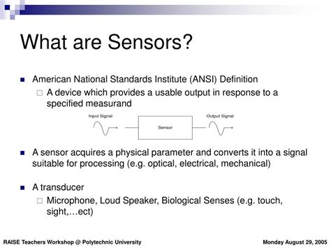 Sensor Definition Module