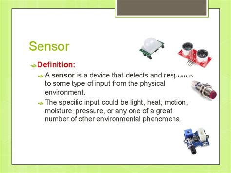 Sensor Definition Used In A Sentence