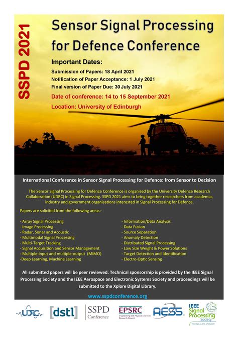 Sensor Signal Processing For Defence Conference