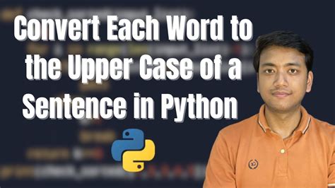 sentence case function in python