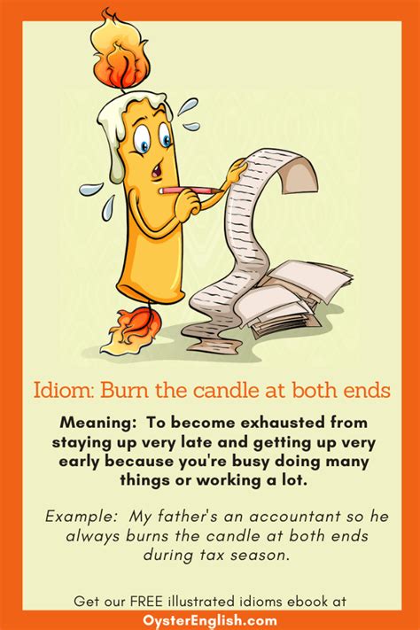 sentence of idiom burn the candle at both ends