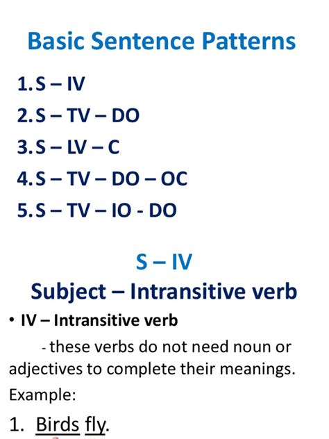 sentence pattern examples with answers pdf class 8