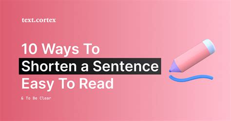 sentence shortener at times