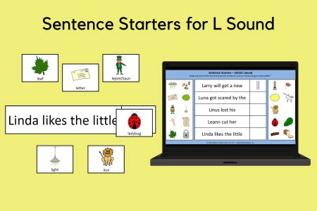 Sentence Starters With L