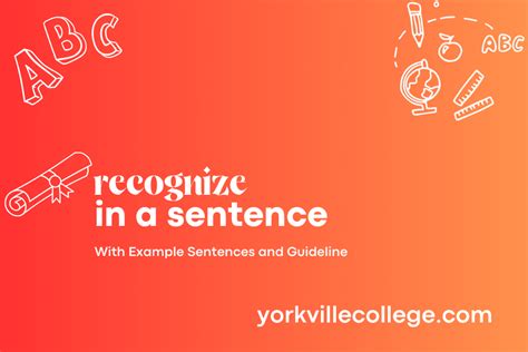 sentence using recognize
