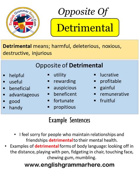 sentences with the word detrimental