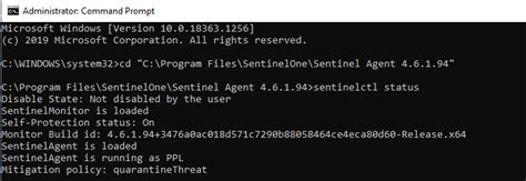 sentinelone exe install command line