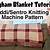 sentro knitting machine blanket pattern