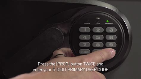 sentry safe e code error reset