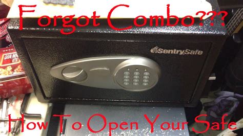 sentry safe electronic lock forgot code