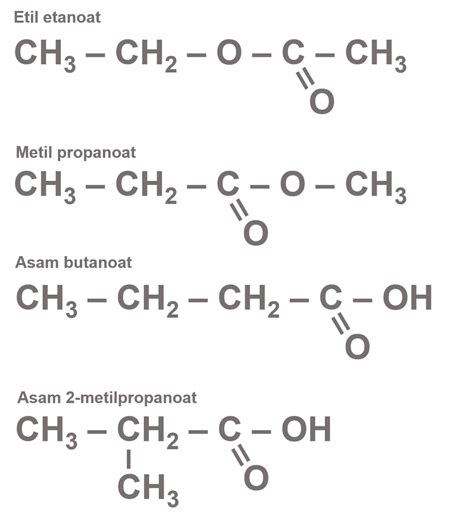 Senyawa Organik dengan Rumus Molekul C4H8O2 Memiliki Isomer Sebanyak…