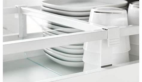 MAXIMERA Séparateur pour tiroir moyen, blanc, transparent