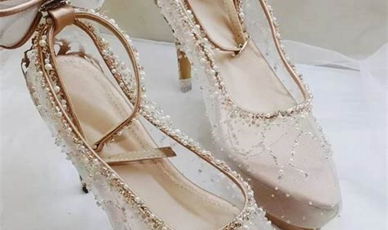 sepatu pengantin wanita mewah