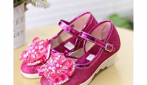 Jual Sepatu Pesta Anak Perempuan Bling - Bling PINK di lapak larisa