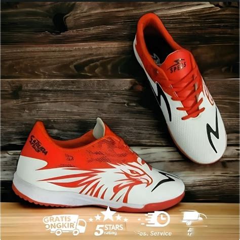 Jual Sepatu Bola Specs Accelerator Garuda Attack Fg White Emperor Red