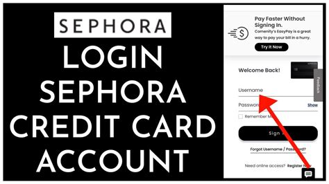 sephora credit card login visa