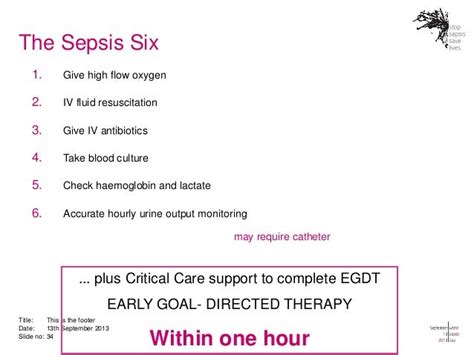sepsis give 3 take 3