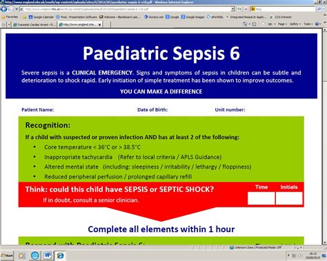 sepsis six pediatric